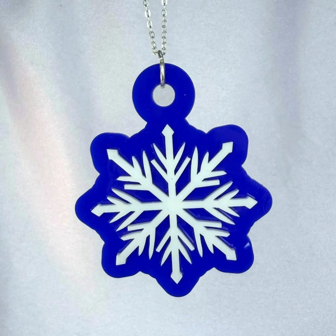 Christmas 25 Snowflake Pendant
