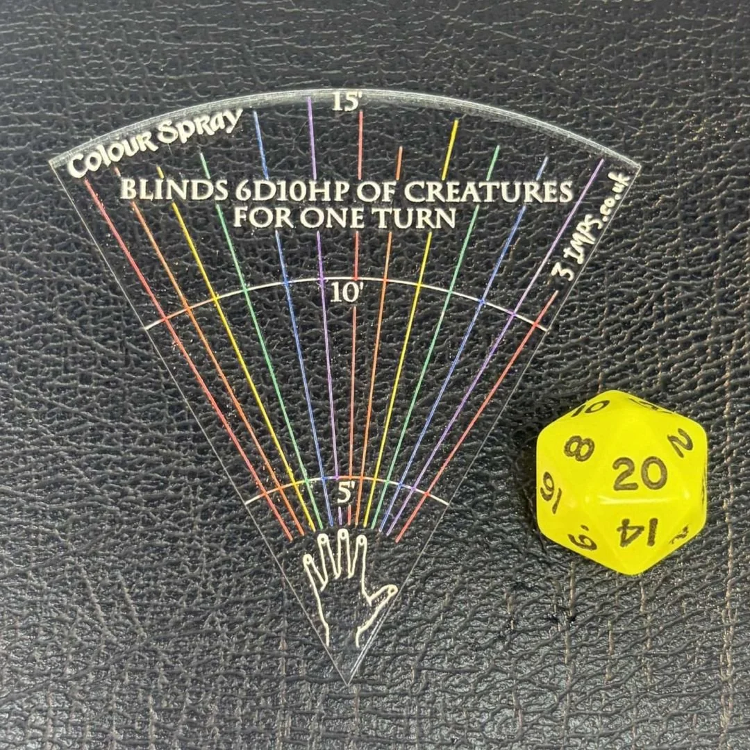 D&D Colour Spray Template (5E 2014 & 2024 PHB)