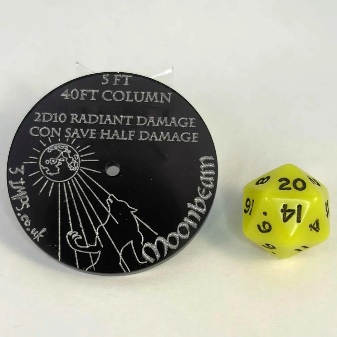 D&D Moonbeam Template (5E 2014 and 2024 PHB)