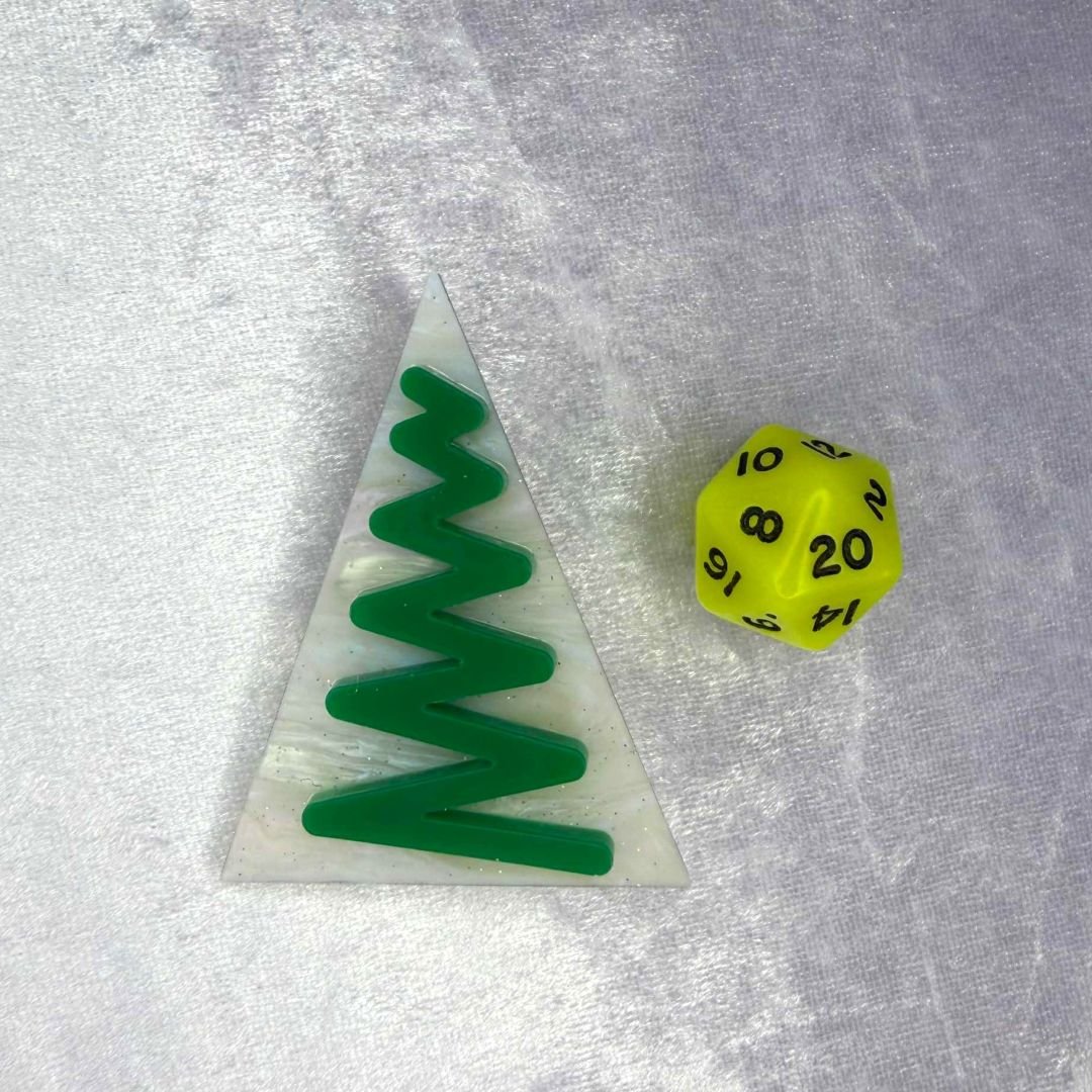 Christmas 25 Tree Brooch