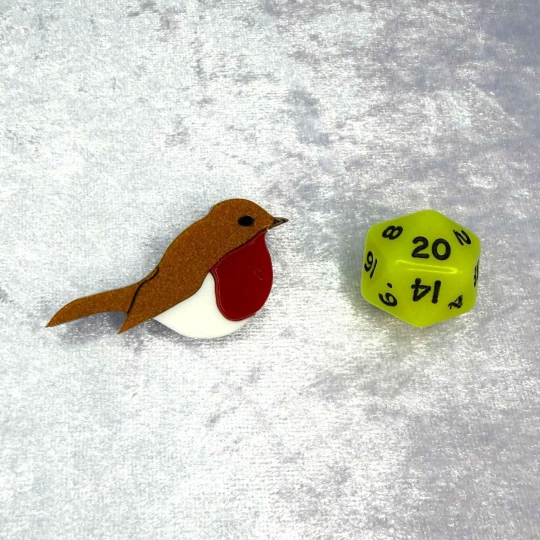Christmas 25 Robin Brooch