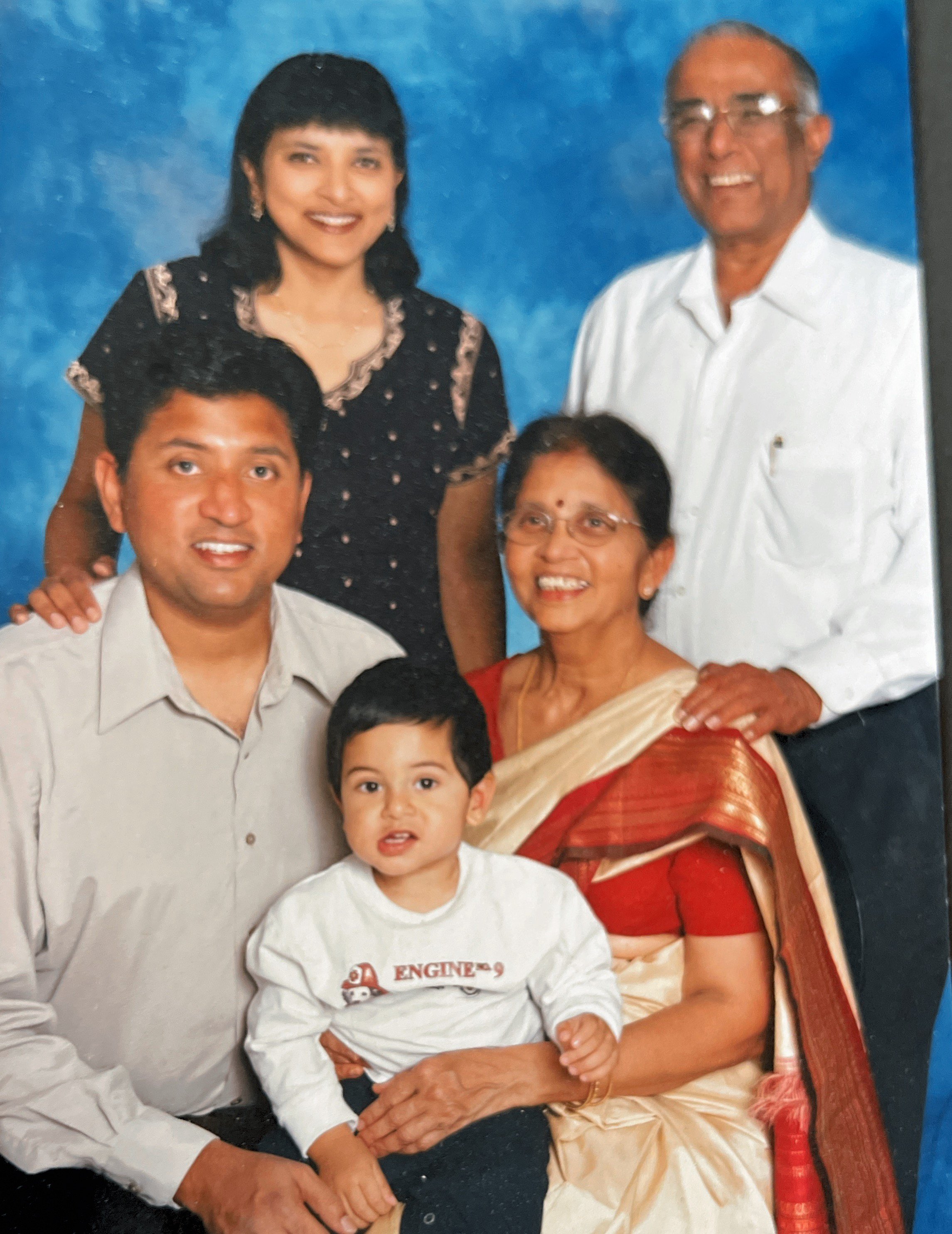 with Harish, Mala, and Aadi