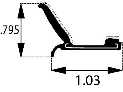 MR260X - Rigid Flocked Lining (Rubber-Covered)