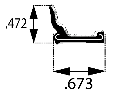 MR172X - Rigid Flocked Lining (Rubber-Covered)