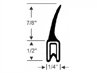 7/8" Top Lip Push-On Seal