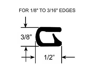 3/16" Shallow Edge Trim