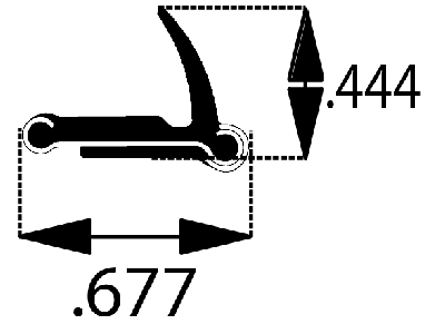 YM108X - Sliding Window Channel (Rubber-Covered)