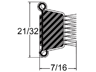 YM143XP - Rigid Polypropylene Pile Lining (Rubber-Covered)