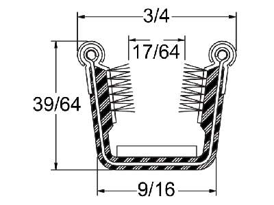 Y691P - Flexible Polypropylene Pile Lining (Rubber-Covered)