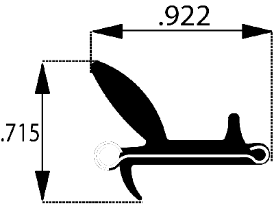 1599 - Rigid Flocked Lining (Rubber-Covered)