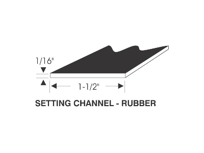 1/16" Rubber Sash Channel Filler