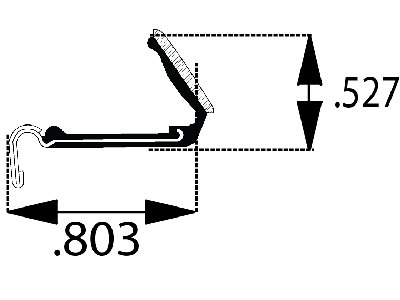 YMR219X - Rigid Flocked Lining (Rubber-Covered)