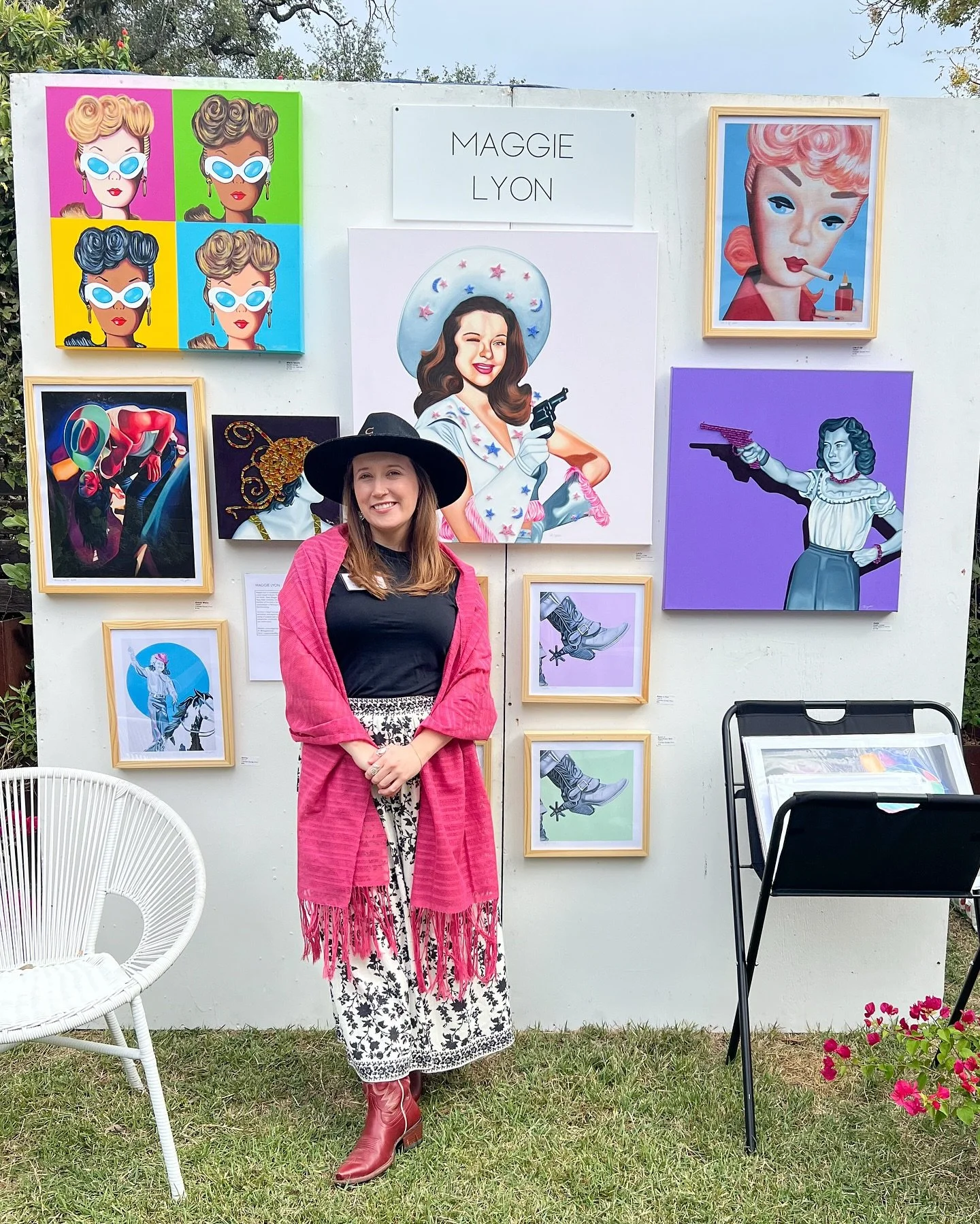 All popped up for @travisheightsart 🫶 come see me at 506 Leland St today and tomorrow (Sat &amp; Sun) 11am-5pm! 

@atxgals