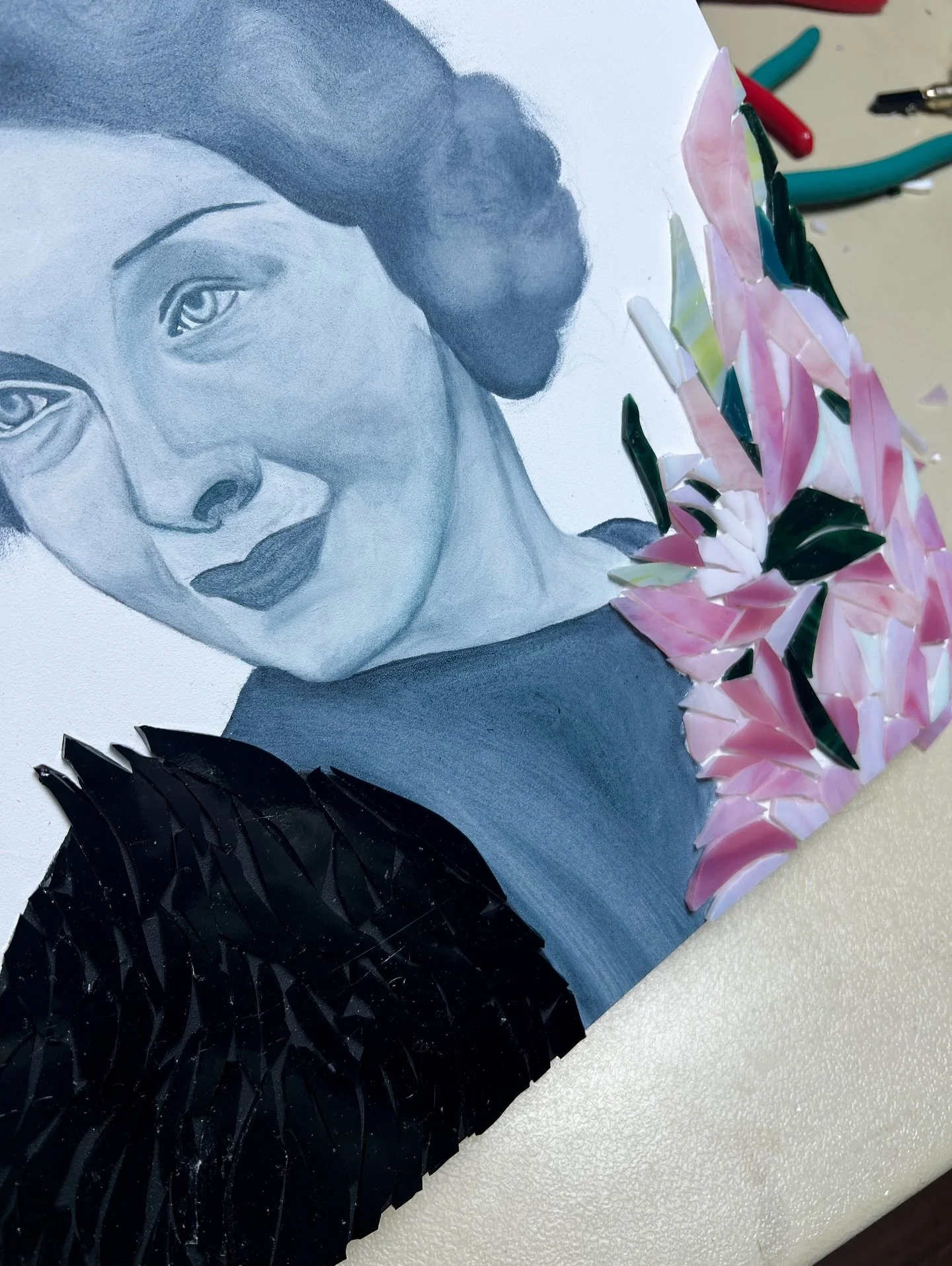 Some in-progress shots of the new work I&rsquo;m making for the @atxgals Galentine&rsquo;s Show on Feb 13th 💘 tickets in bio