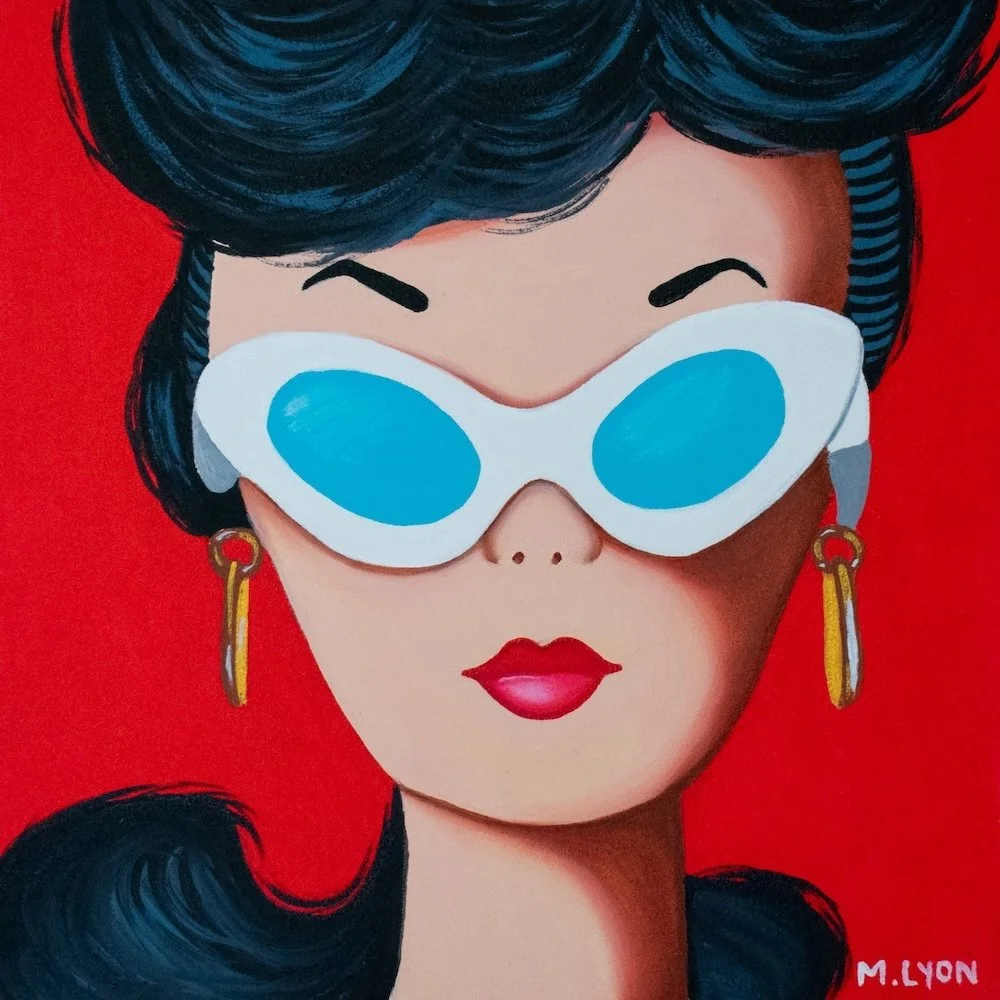 Mini Debut 16. 12x12" framed. Acrylic on Panel. $295.