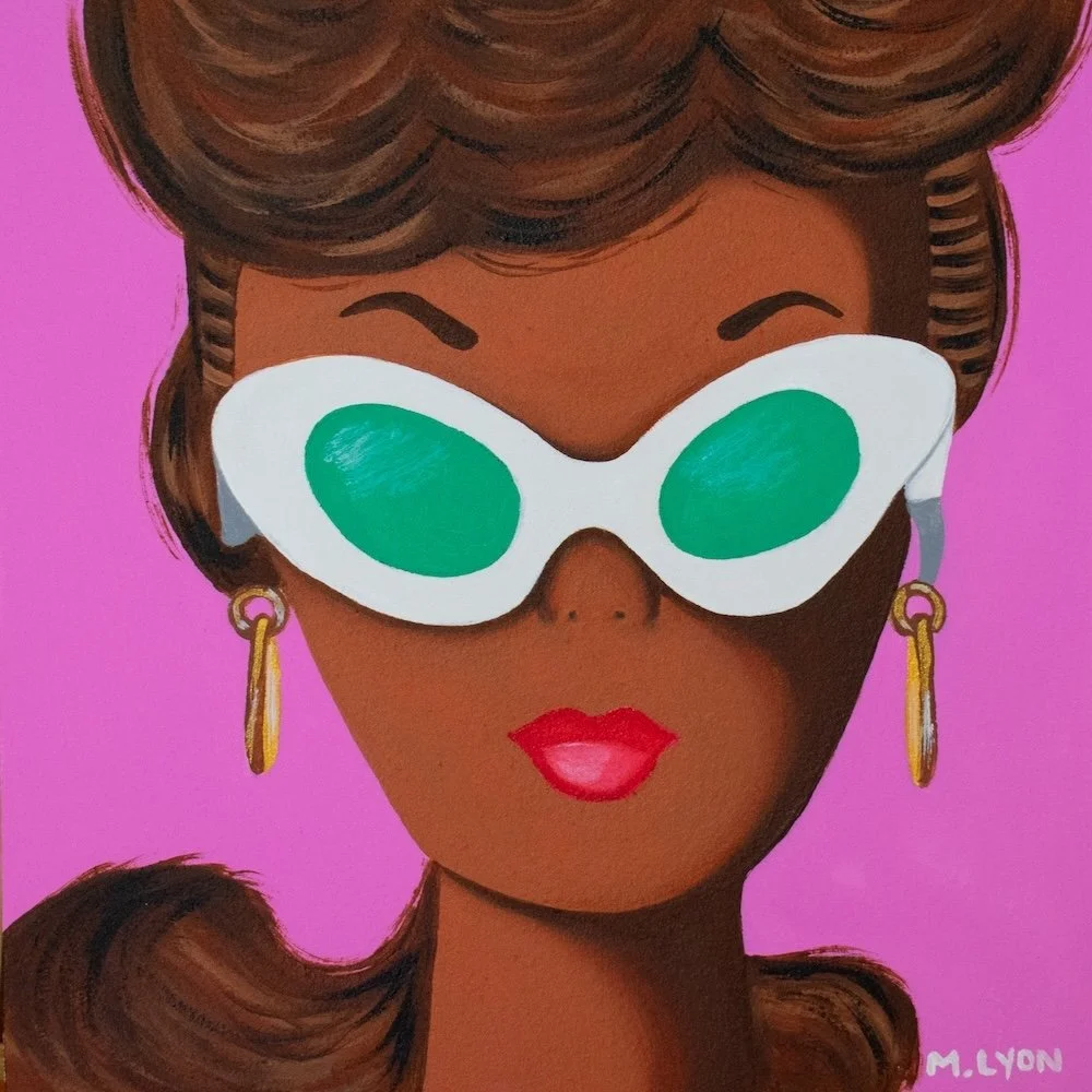 Mini Debut 17. 12x12" framed. Acrylic on Panel. $295.