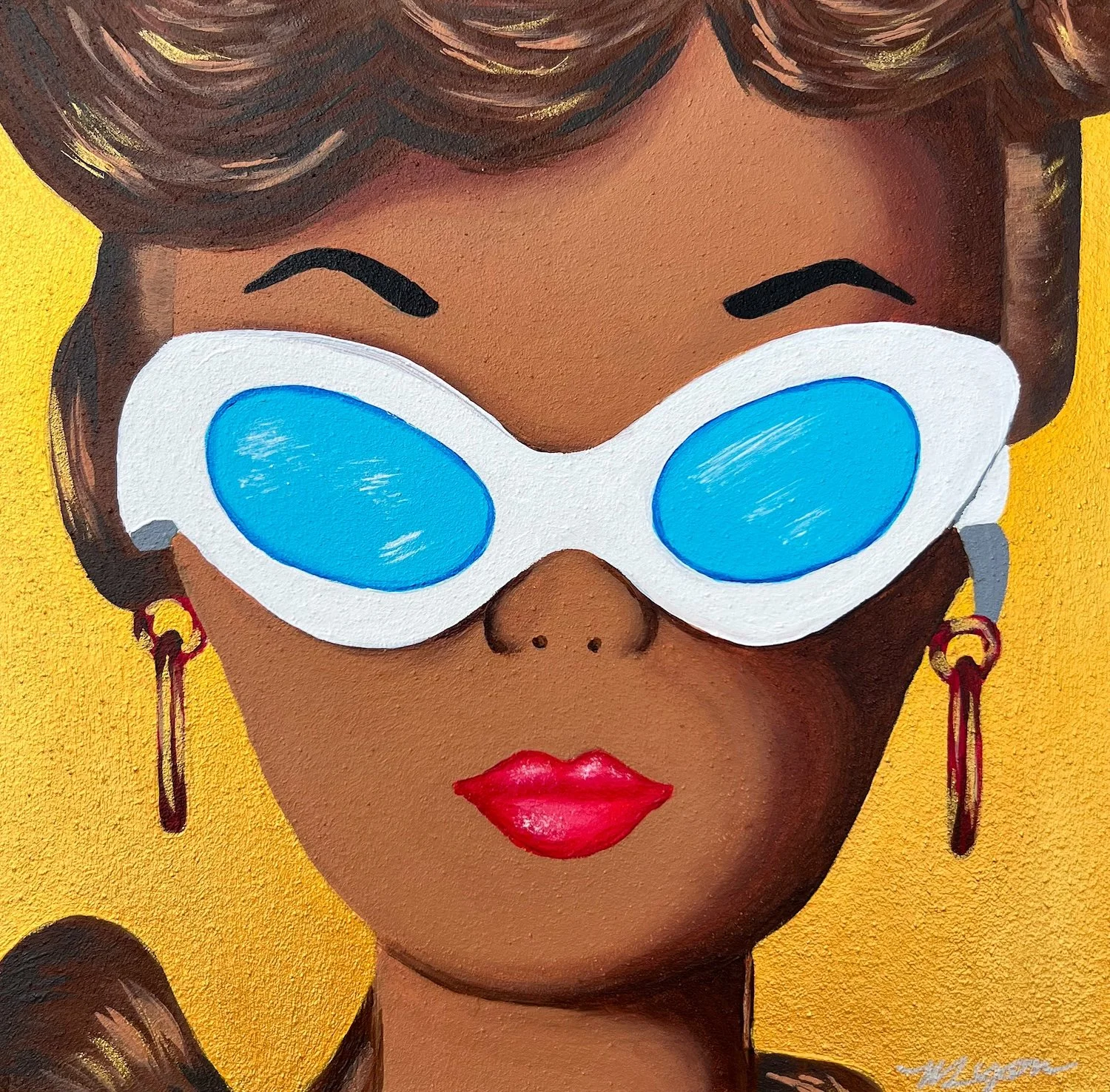 Mini Debut 26. 12x12" framed. Acrylic on Panel. $295.