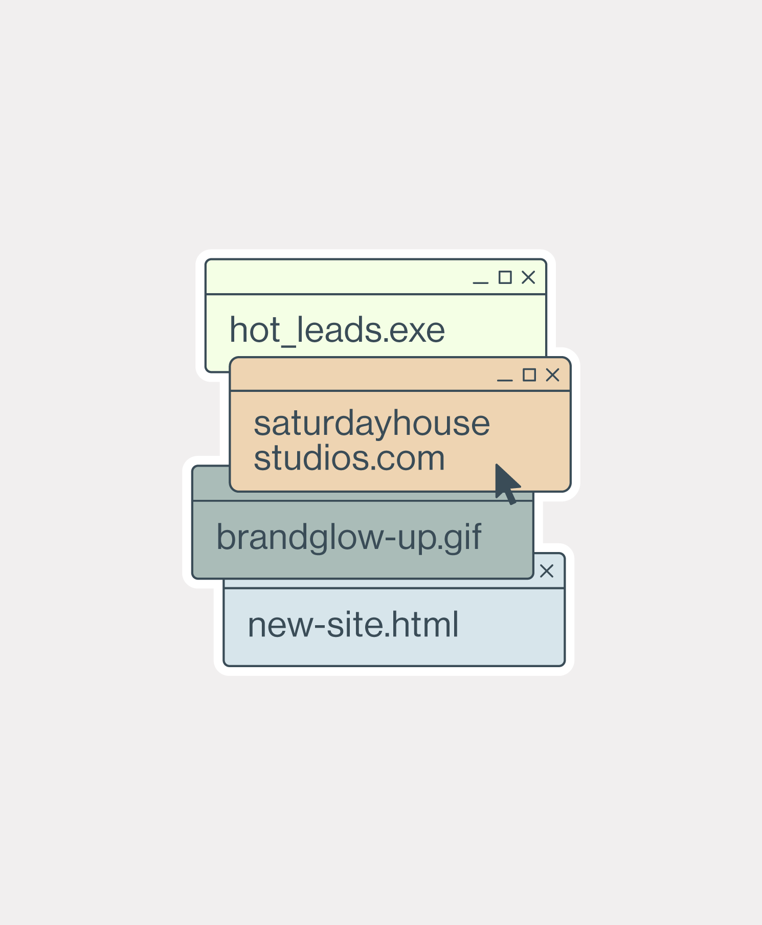 saturday house studios digital marketing sticker