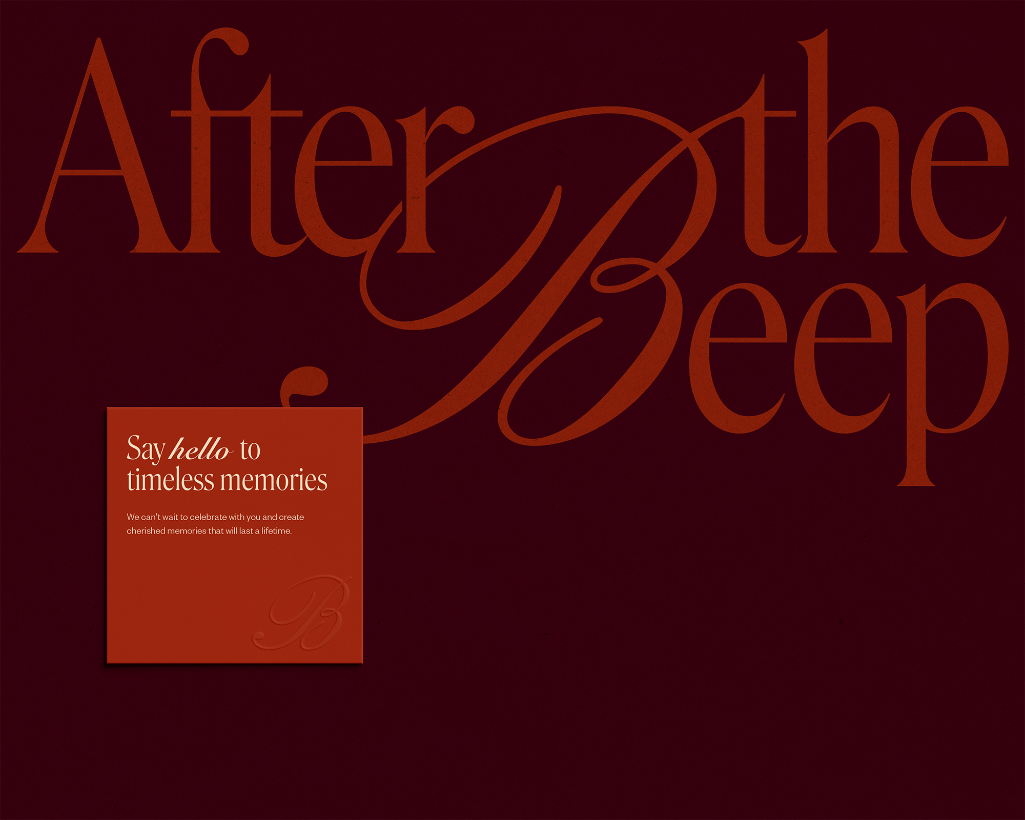after the beep audio guest book