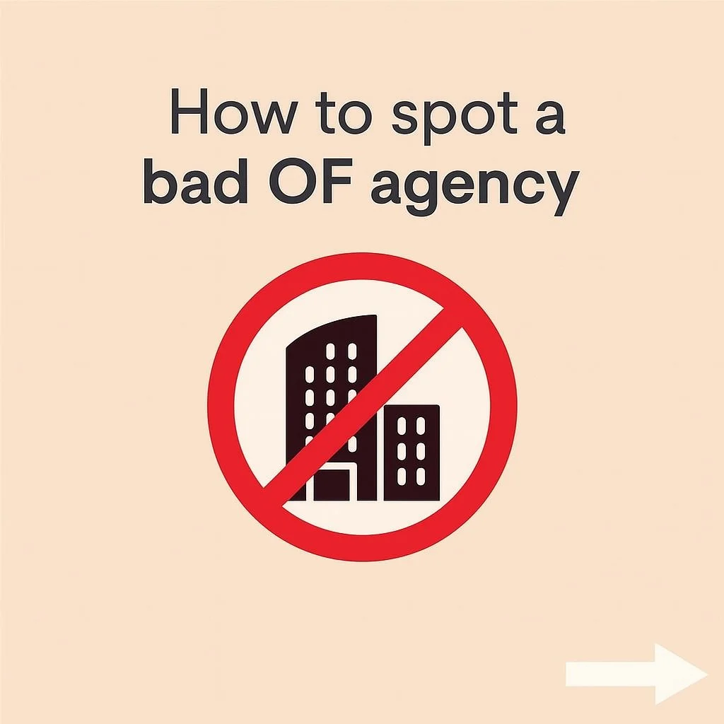 &ldquo;Not every agency puts you first.
If you&rsquo;ve ever felt left in the dark, pressured with fake promises or watched like a number in a spreadsheet &ndash; you&rsquo;re not alone.

That&rsquo;s why we created these slides.
Because being a crea