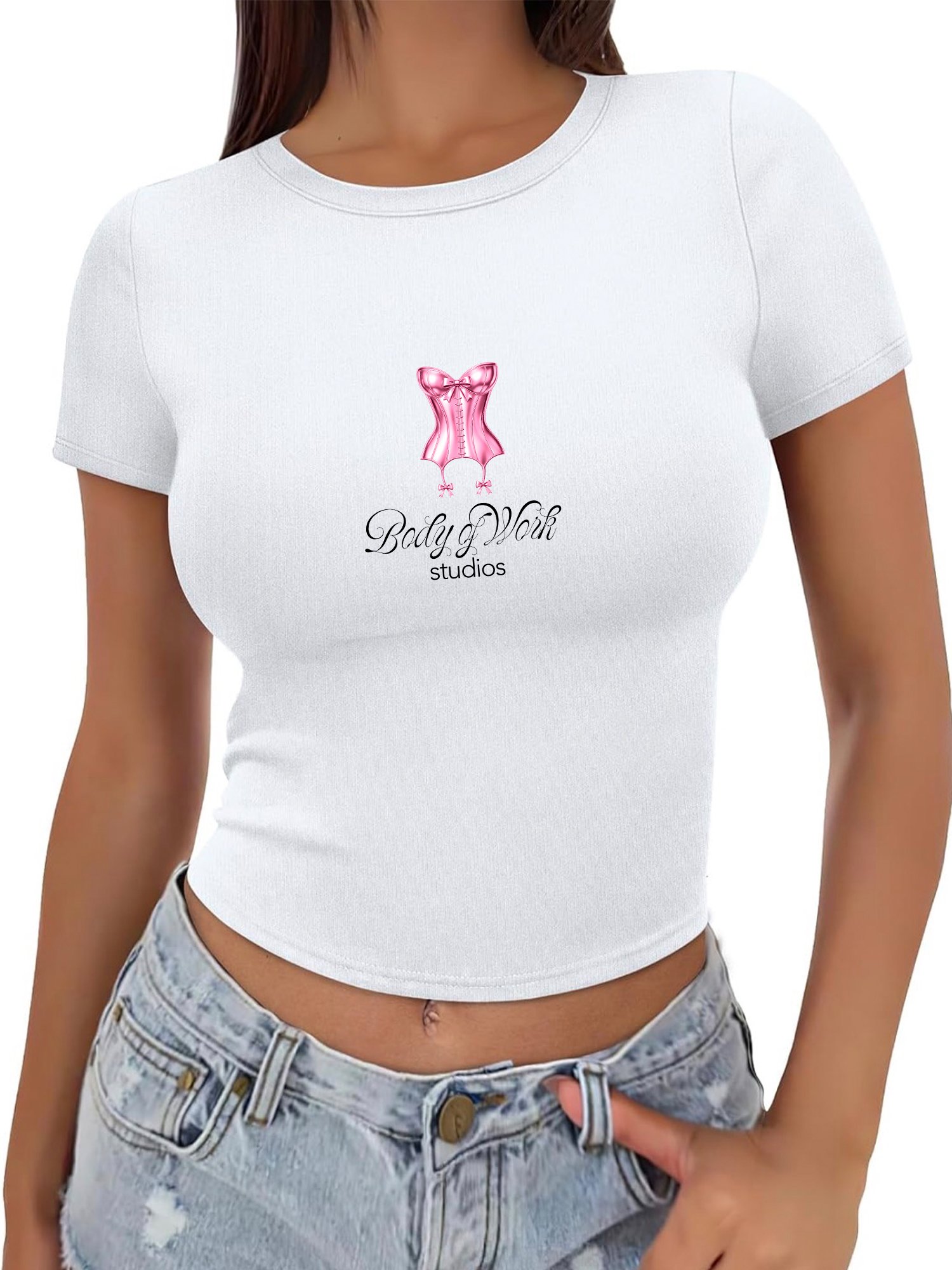 Body of Work Studios Baby Tee (White)