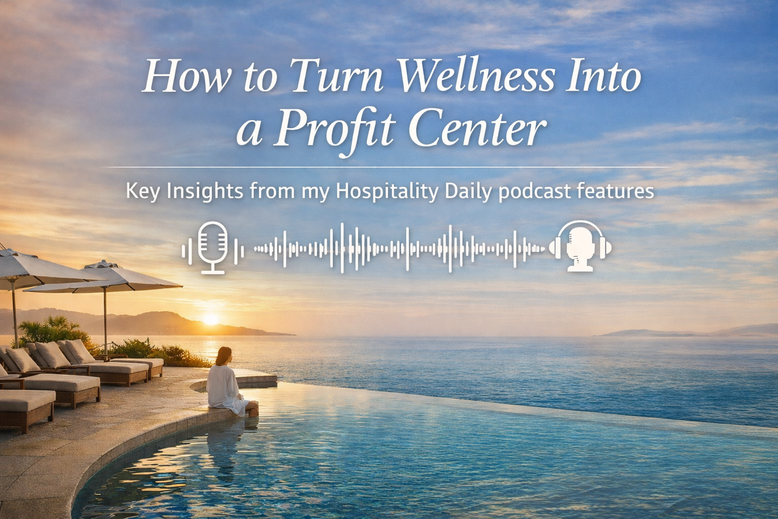 Emily Johnson wellness hospitality consultant discussing hotel wellness strategy on Hospitality Daily podcast