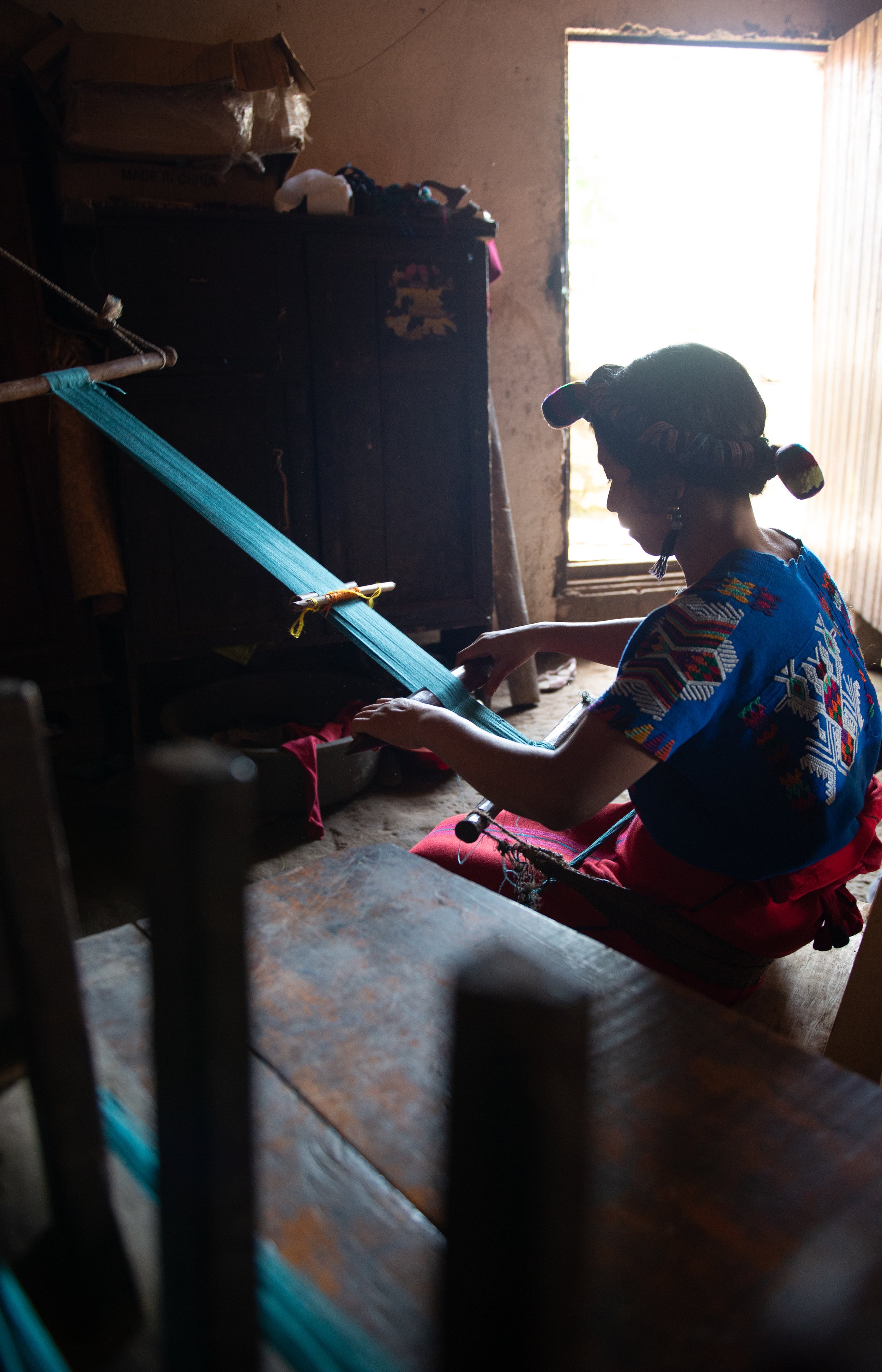 In Chajul, the Artisan Program empowers women to earn a fair income through traditional weaving. “The income I earn I use for my kids’ education.” – María, artisan and mother