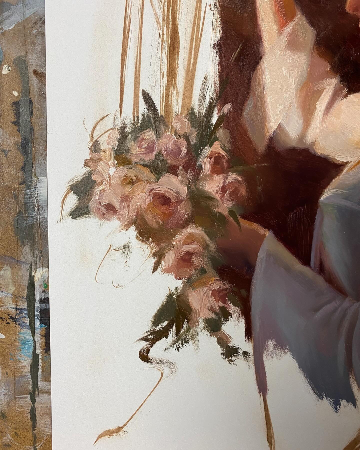 A little painting from some photos I got a few weeks back! I absolutely hate self portraits but the lighting was too nice I couldn&rsquo;t resist. This little hanging flower pot in the photo is actually an ivy plant that I managed to kill😅 so had to