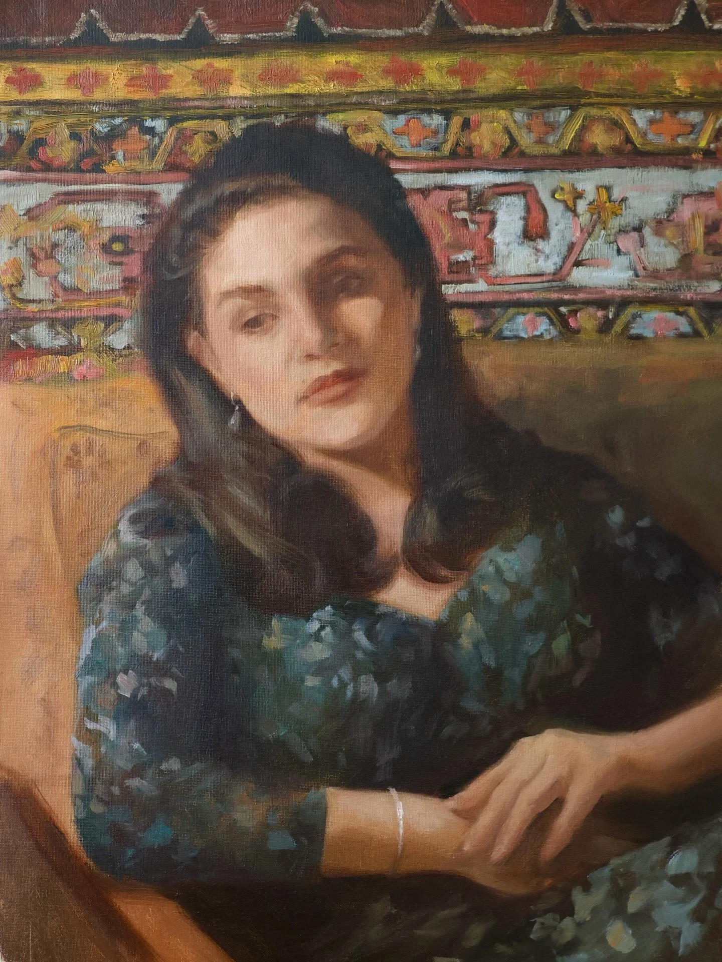 It still feels like there&rsquo;s loads to do on this but I&rsquo;m not going to be able to work on it for a few weeks so thought I&rsquo;d just post a little work in progress now

It was tricky trying to portray the intricate background in a way whe