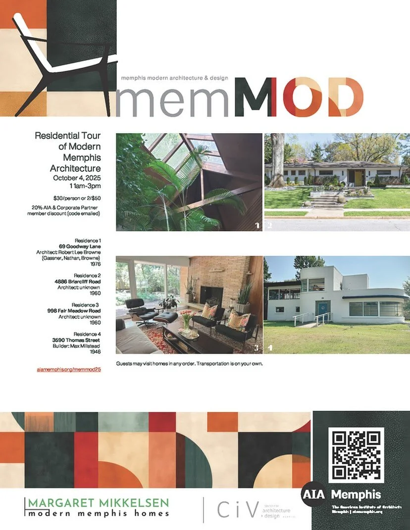 Hello! We have paused construction to give you the opportunity to see inside of the Frayser Bauhaus today. Tickets for the #MemMod tour are available at AIAMemphis.com 

Please note that the interiors are not a completed renovation, but rather a blan
