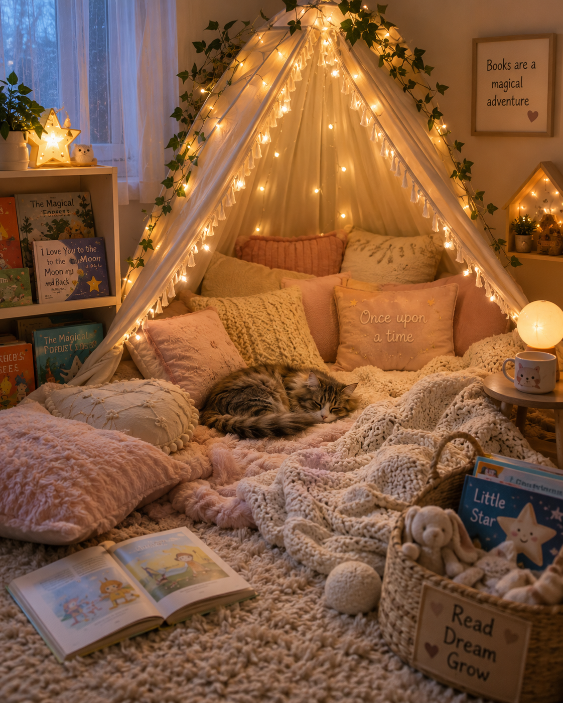 ✨ How to Create a Cozy Reading Corner for Kids ✨