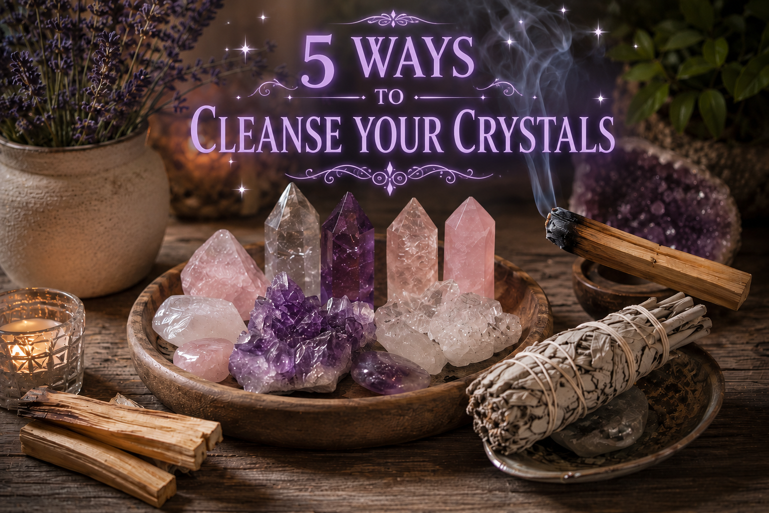 5 Ways to Cleanse Your Crystals