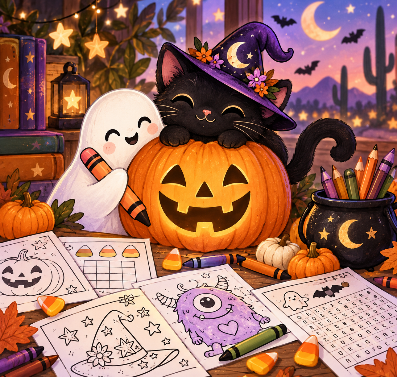 10 Magical Halloween Learning Activities for Kids + FREE Printables 🎃✨