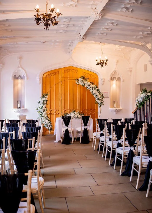 Grace Moongate Arch (White & Green Florals)