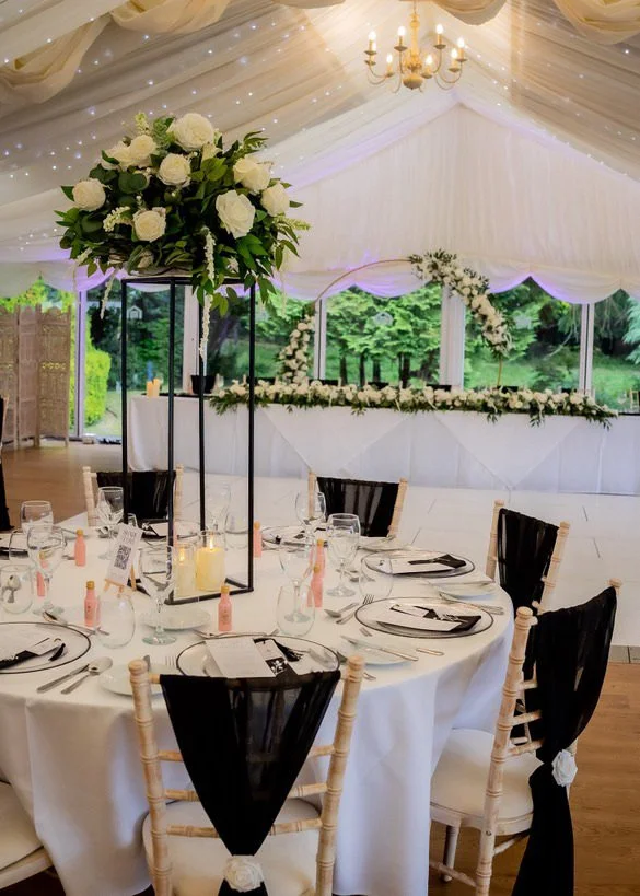 Grace Centrepieces (White & Green Florals)