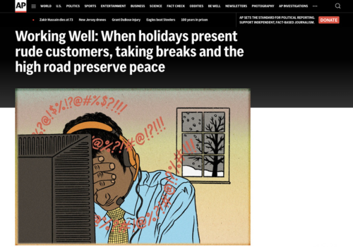 AP News on maintaining great CX during the holidays