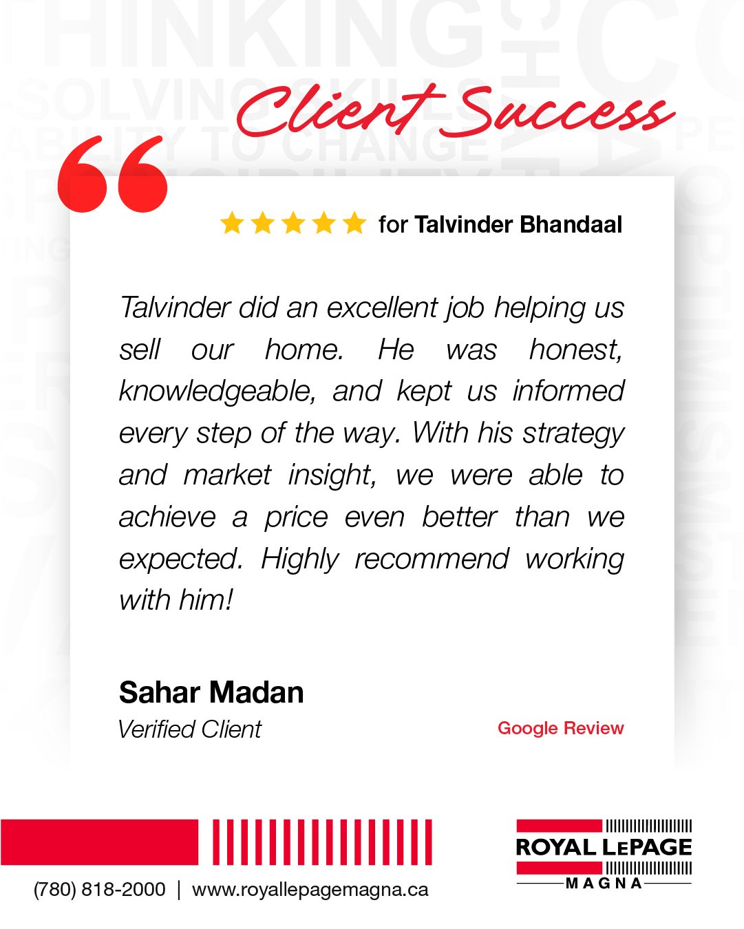 Grateful for another great client experience 🙏

Talvinder did an excellent job helping with the sale of this home&mdash;providing honest guidance, strong market insight, and consistent communication throughout the process. With the right strategy in