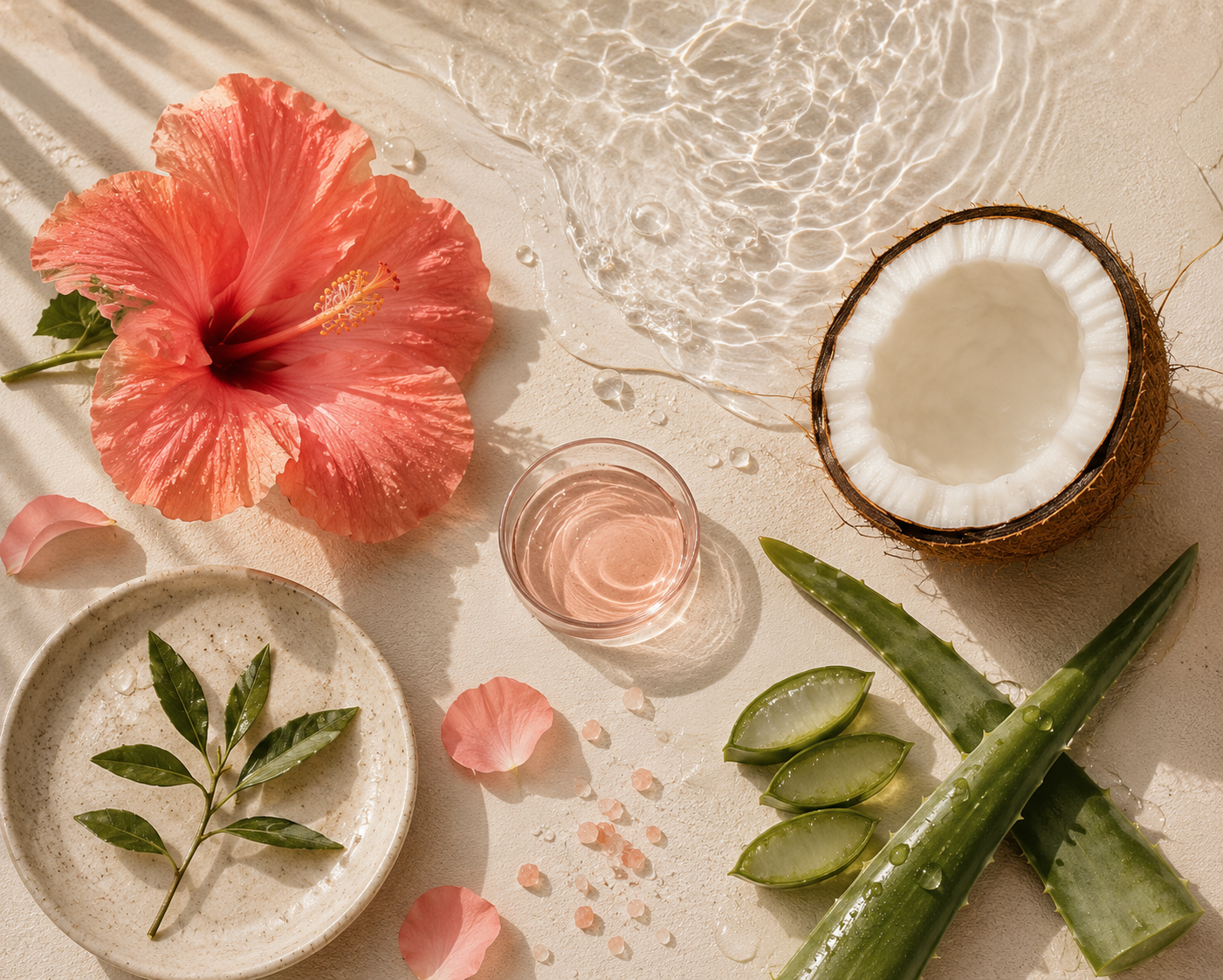 Natural vegan haircare ingredients