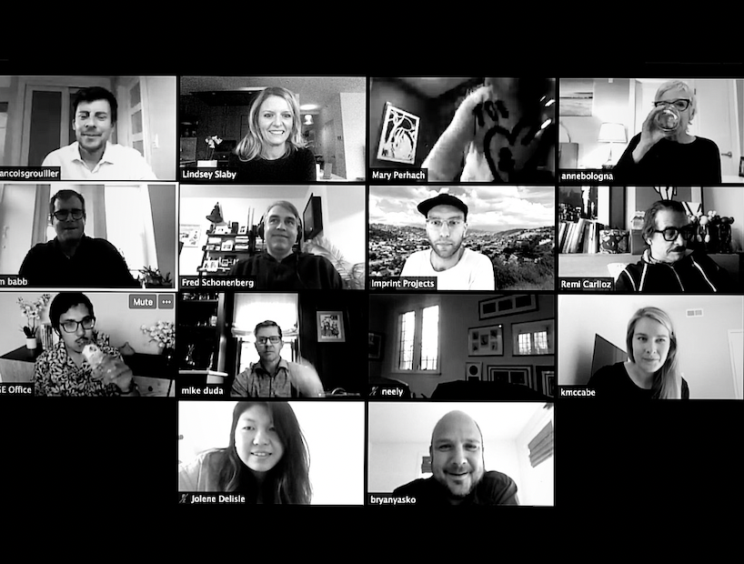 A virtual Zoom meeting with fifteen participants displaying their video feeds in a grid layout.