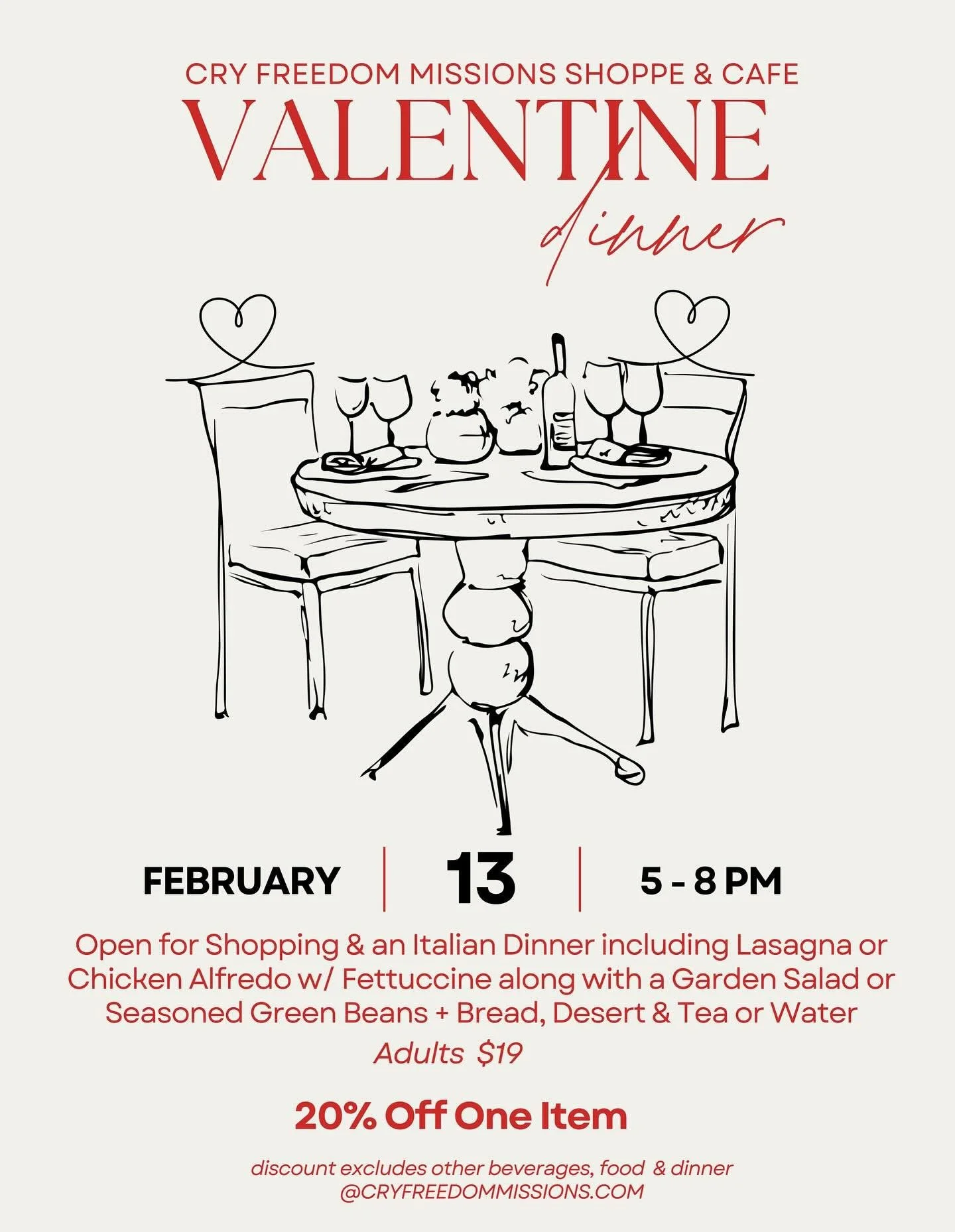 Valentine Dinner RSVP