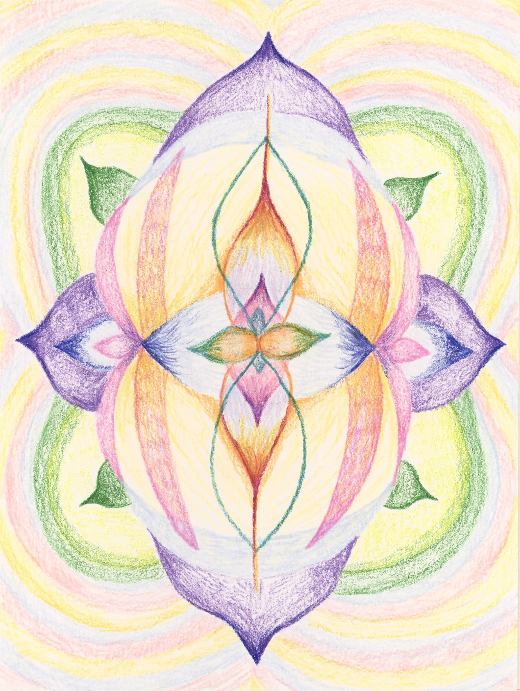 Seed, 8x6 inches, colored pencil on paper, 2026
