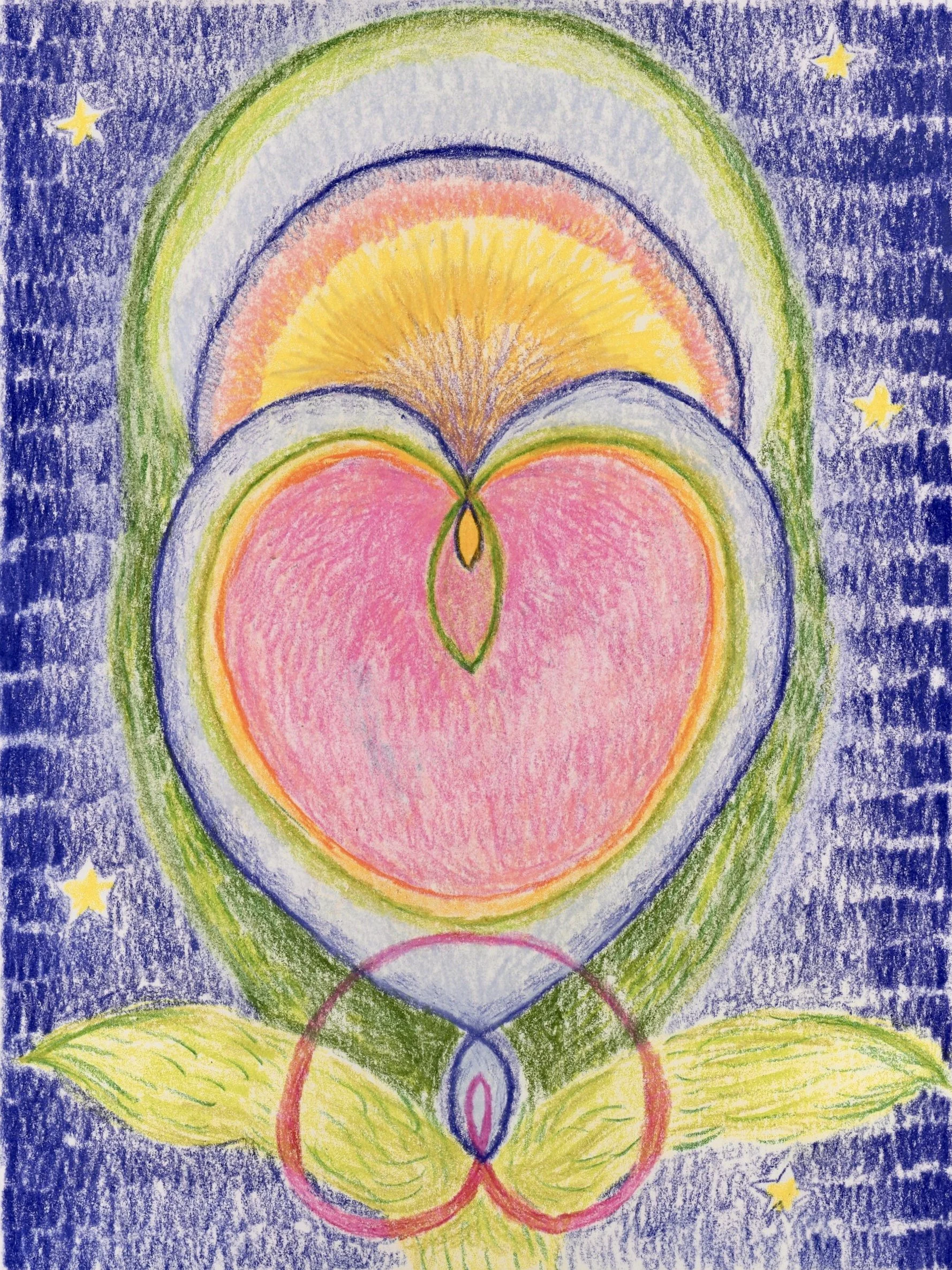 Devotion, 8x6 inches, colored pencil on paper, 2026