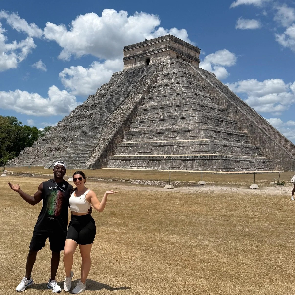 Our Honeymoon&hellip;🛳️

Sippin&rsquo; palomas by the beach one day, exploring Mayan ruins the next. This experience was everything&mdash;Bahamas, Mexico, and even a bucket list stop at Chich&eacute;n Itz&aacute;. 

Married life is off to a good sta