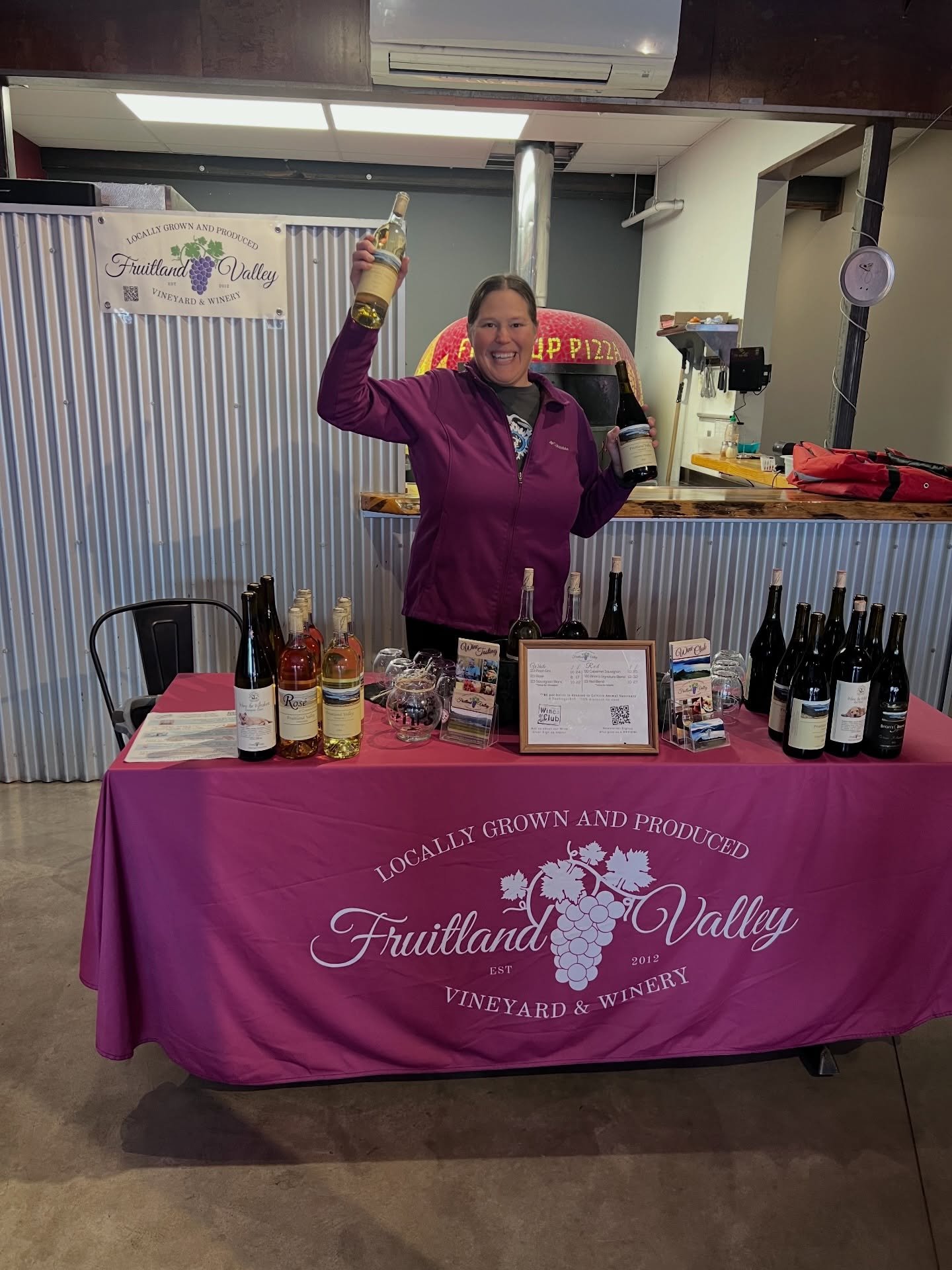 @fireduppizzawa today for Winterfest in Chewelah!  Come say hi and grab a tasting, glass or 16 cases. 😂 We got you covered! 
*Wine Club, we&rsquo;d love to say thank you and provide you with a free tasting for yourself at our remote tasting today, g