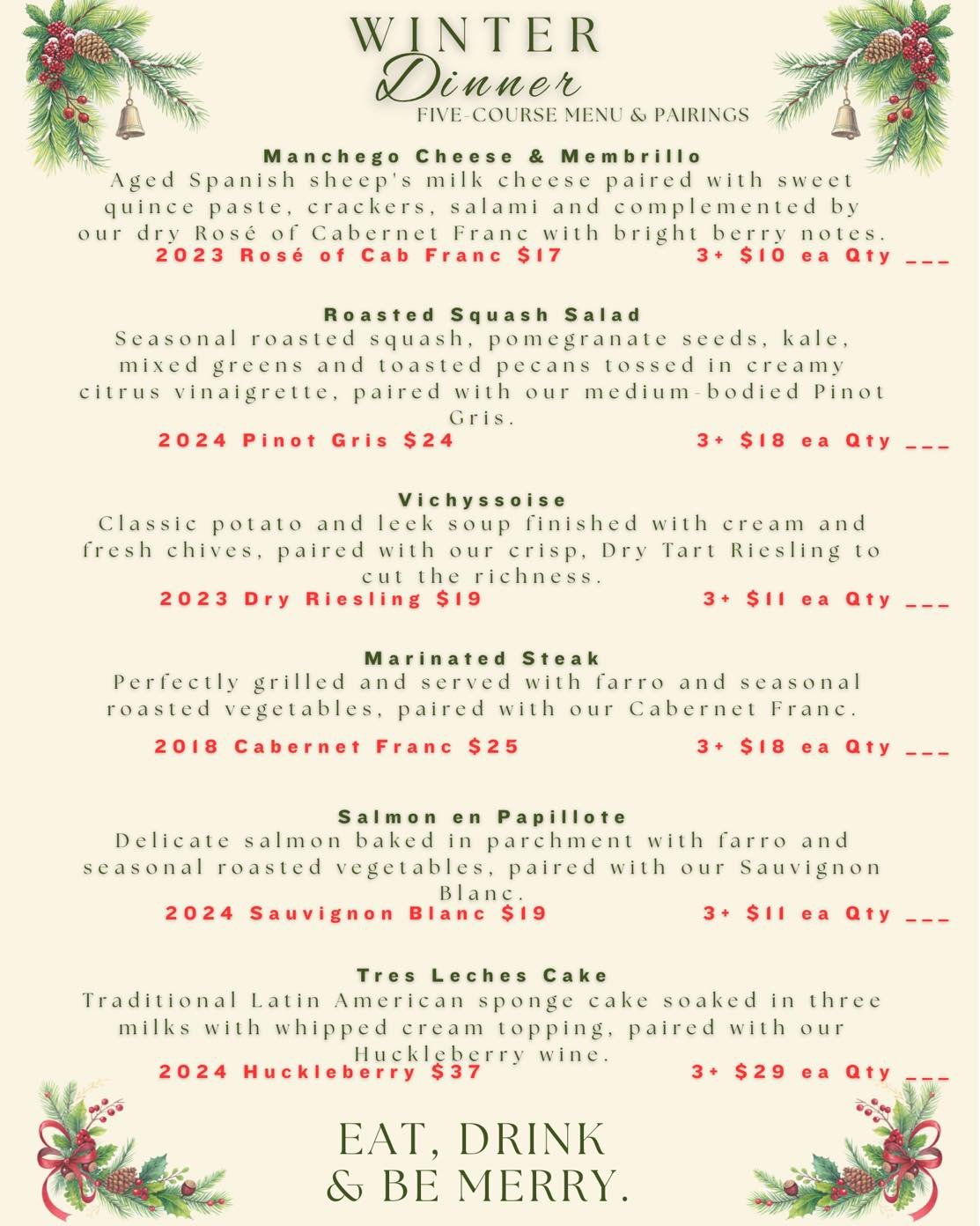 We still have 10 seats left for Sunday!  Sara Brown will be playing and John will be whipping up a five course dinner! Send us a message if you want to reserve a seat for you and your friends!