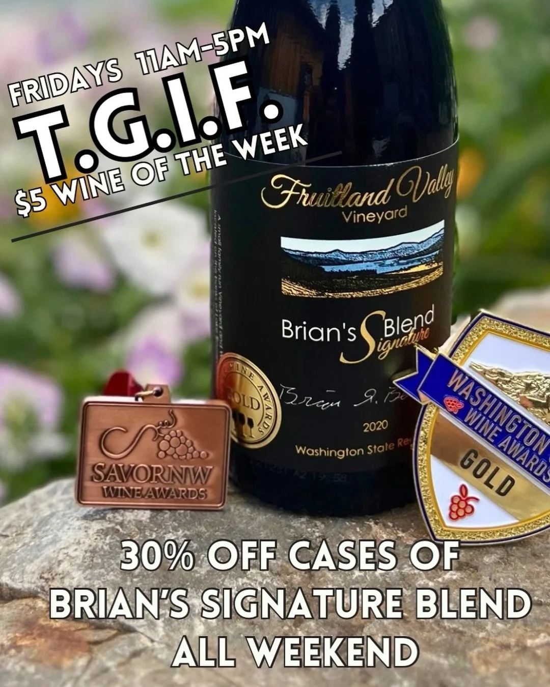 Bring your families and friends this memorial day weekend Friday - Monday 11 AM to 7 PM. Today $5 glasses of BSB until 5 PM for Friday-YAY!