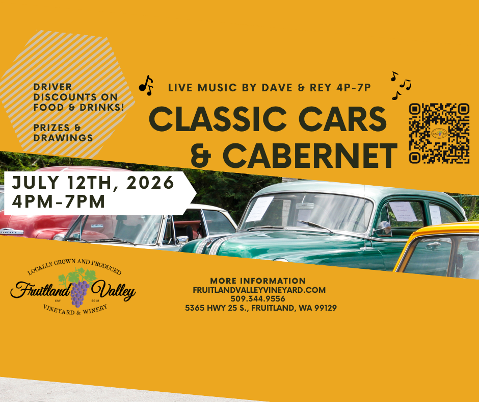 Cars &amp; Cabernet Classic Car Show - Featuring live music with Dave &amp; Rey