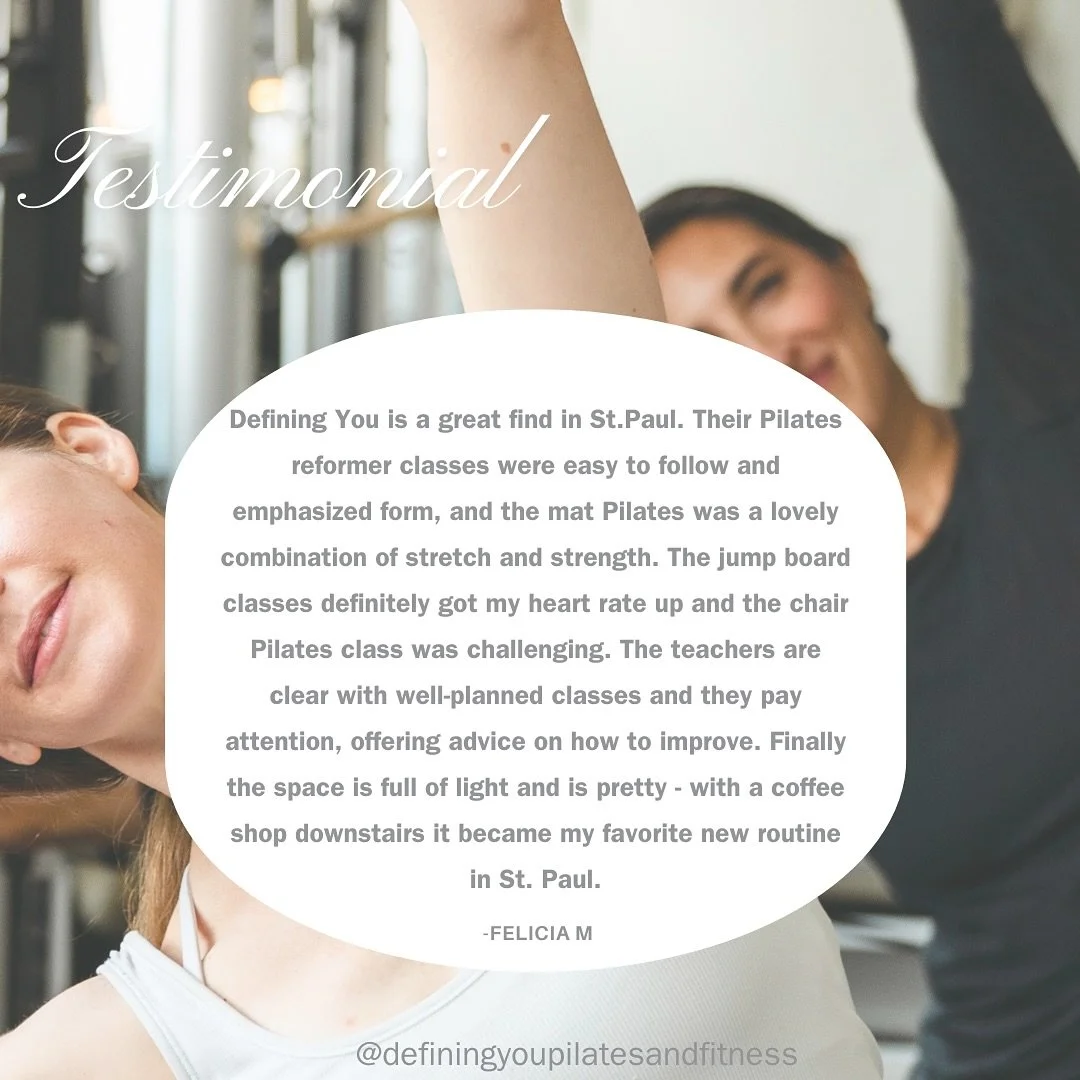 Nothing makes us happier than hearing how our studio becomes part of your routine 🤍
From energizing jump board sessions to grounding mat classes, we love being your space to move, strengthen, and reset ✨
Learn more about what makes our community s