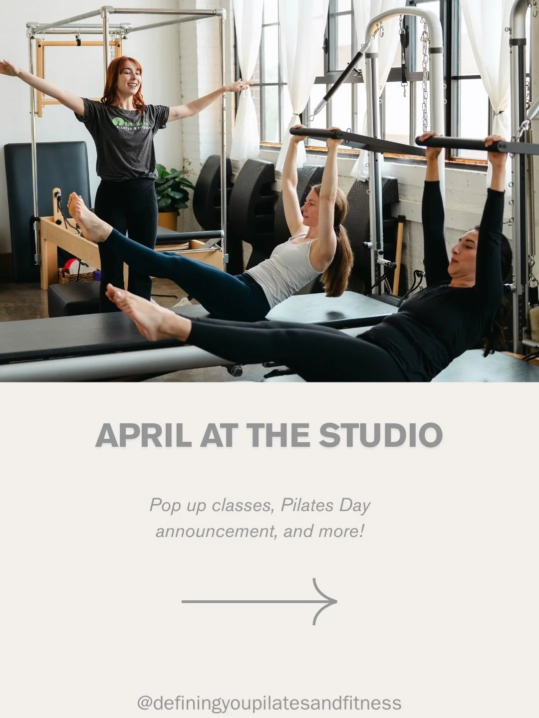 Spring is in the air (even if the Minnesota weather isn&rsquo;t quite cooperating just yet! 🤭)

At the studio this month, we&rsquo;re welcoming the season with fresh ways to move, nourish, and connect with our community.

Swipe to find out more abou