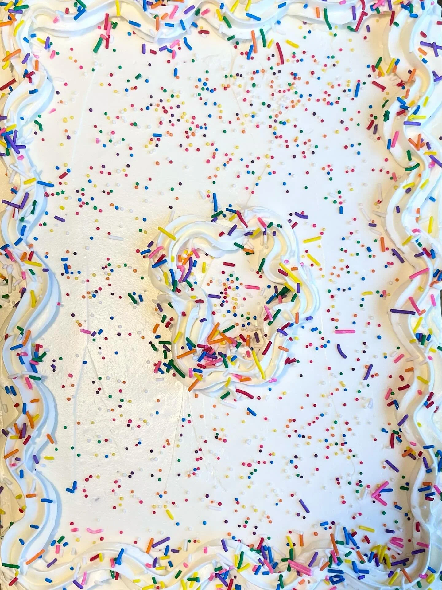 Sheet o&rsquo; Funfetti with Swiss Meringue Buttercream ✨🌈🥳🧁